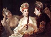 Antoine de Favray Tukish Women oil painting on canvas